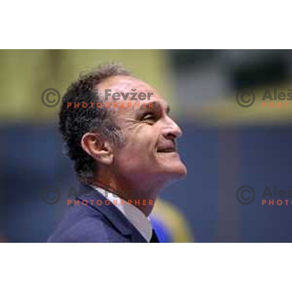 Coach CAMARERO Sergio Miguel during CEV Volleyball Cup 2022 between Calcit Volleyball and Guaguas Las Palmas in Kamnik, Slovenia on November 17, 2021