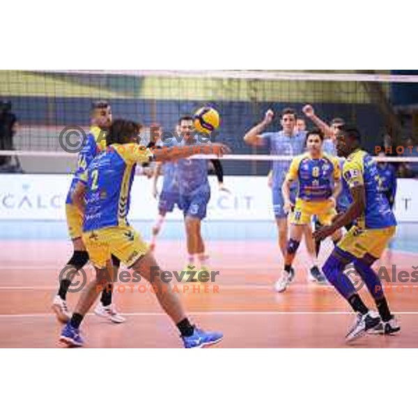 in action during CEV Volleyball Cup 2022 between Calcit Volleyball and Guaguas Las Palmas in Kamnik, Slovenia on November 17, 2021