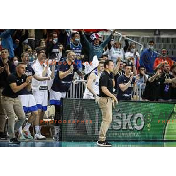  in action during FIBA World Cup 2023 Qualifiers match between Slovenia and Sweden in Bonifika hall, Koper, Slovenia on November 28, 2021 