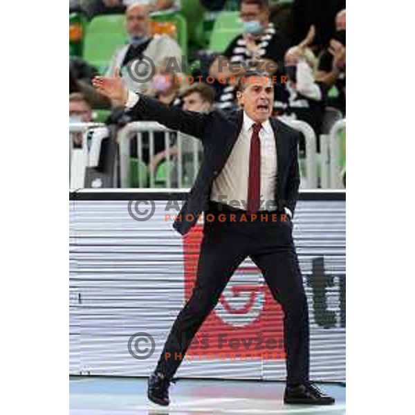 Sergio Scariolo, head coach of Virtus during 7days EuroCup regular season basketball match between Cedevita Olimpija and Virtus Segafredo in Stozice, Arena, Ljubljana, Slovenia on December 8, 2021 