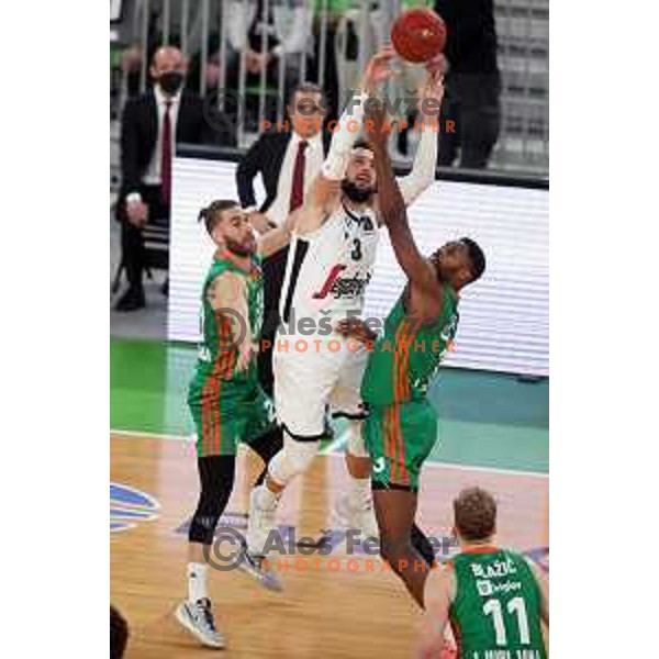Alen Hodzic during 7days EuroCup regular season basketball match between Cedevita Olimpija and Virtus Segafredo in Stozice, Arena, Ljubljana, Slovenia on December 8, 2021 