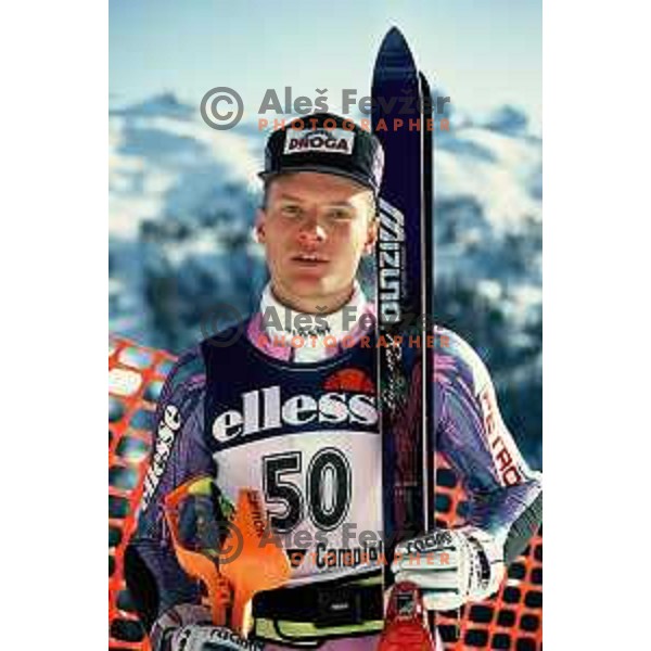 Andrej Miklavc of Slovenia, three times Olympian in Alpine skiing (Albertville 1992, Lillehammer 1994, Nagano 1998) during his racing career in Alpine Ski World Cup
