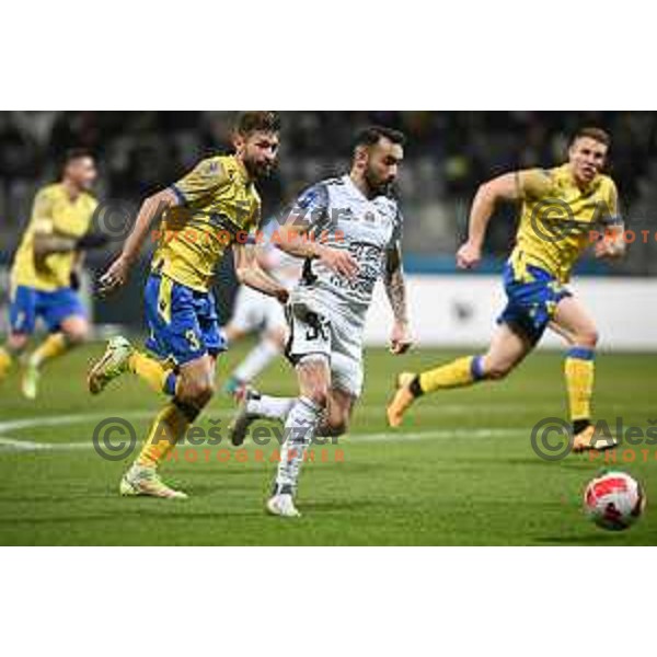Mitja Lotric in action during Prva Liga Telemach football match between Koper and Mura in Koper, Slovenia on December 12, 2021 