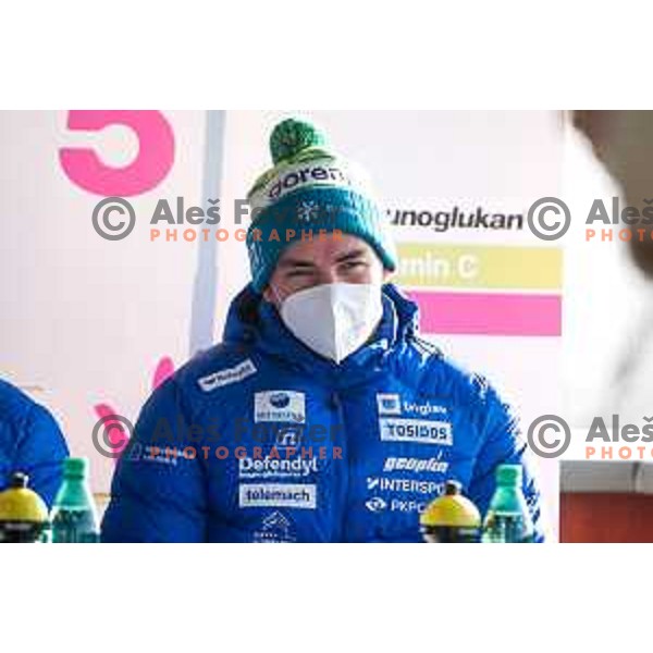 Janez Lampic of Slovenia Cross-country team during press conference in Ljubljana, Slovenia on December 20, 2021