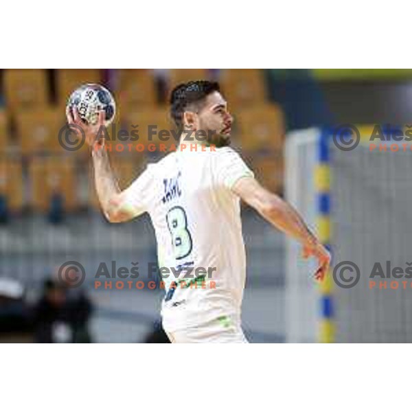 Blaz Janc in action during friendly match between Slovenia and Croatia in Celje, Slovenia on December 29, 2021