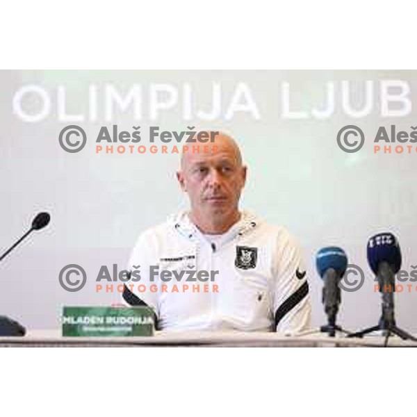 Mladen Rudonja during NK Olimpija press conference in Ljubljana, Slovenia on January 5, 2022