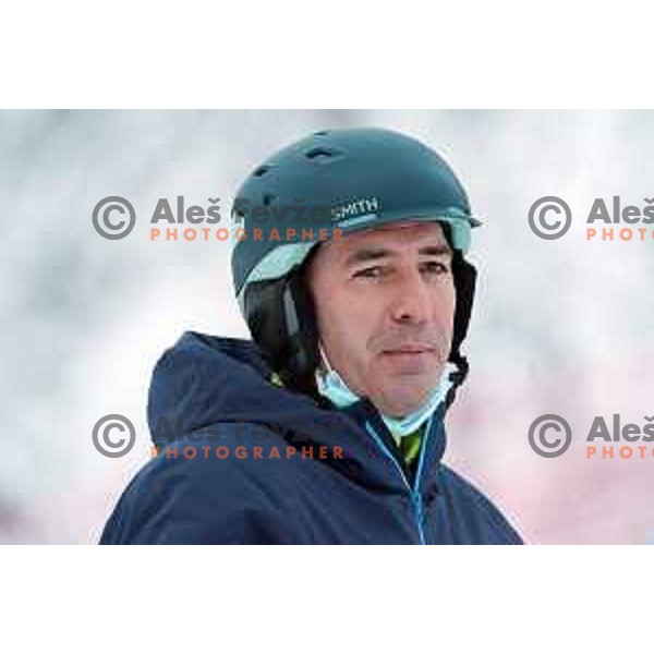 Matjaz Vrhovnik at AUDI FIS Ski World Cup Slalom for 58.Golden Fox-Zlata Lisica 2022 in Kranjska gora, Slovenia on January 9, 2022