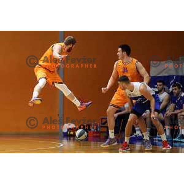 Miroslav Pasaljic in action during Nova KBM league match between Helios Suns and Sentjur in Domzale, Slovenia on January 19, 2022