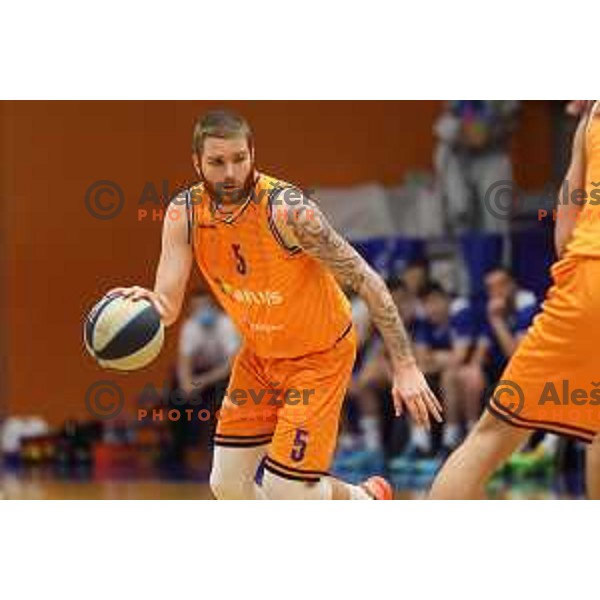 Miroslav Pasaljic in action during Nova KBM league match between Helios Suns and Sentjur in Domzale, Slovenia on January 19, 2022