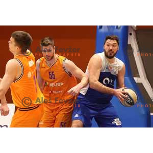 Dalibor Djapa in action during Nova KBM league match between Helios Suns and Sentjur in Domzale, Slovenia on January 19, 2022