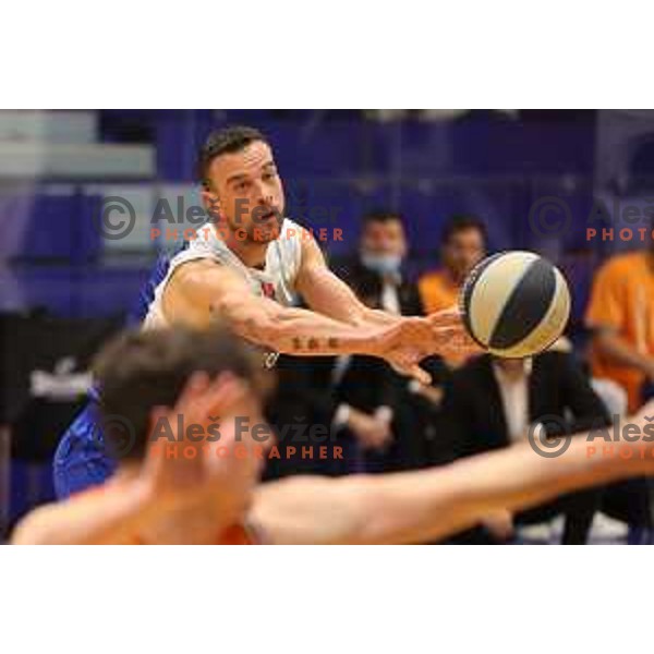 ivan Drzic in action during Nova KBM league match between Helios Suns and Sentjur in Domzale, Slovenia on January 19, 2022