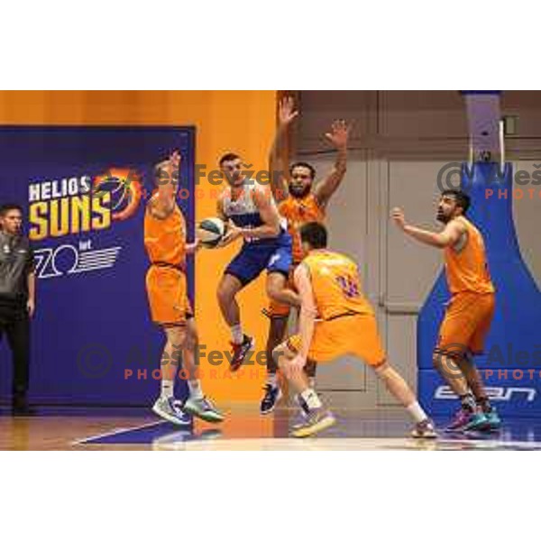 Marko Rikalo in action during Nova KBM league match between Helios Suns and Sentjur in Domzale, Slovenia on January 19, 2022