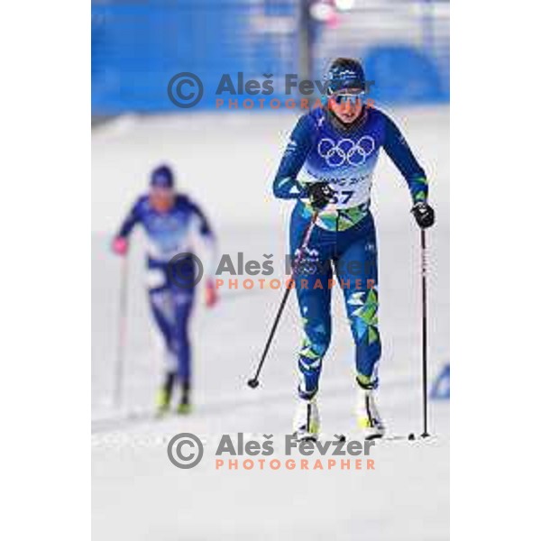 Anita Klemencic (SLO) competes in Women\'s Cross-Country 10 km Classic in Zhnagjiakou at Beijing 2022 Winter Olympic Games, China on February 10, 2022 