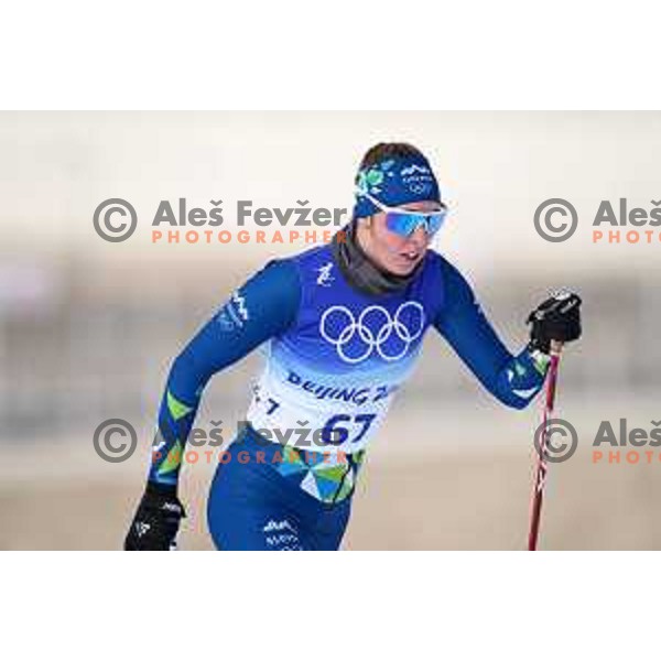 Anita Klemencic (SLO) competes in Women\'s Cross-Country 10 km Classic in Zhnagjiakou at Beijing 2022 Winter Olympic Games, China on February 10, 2022 