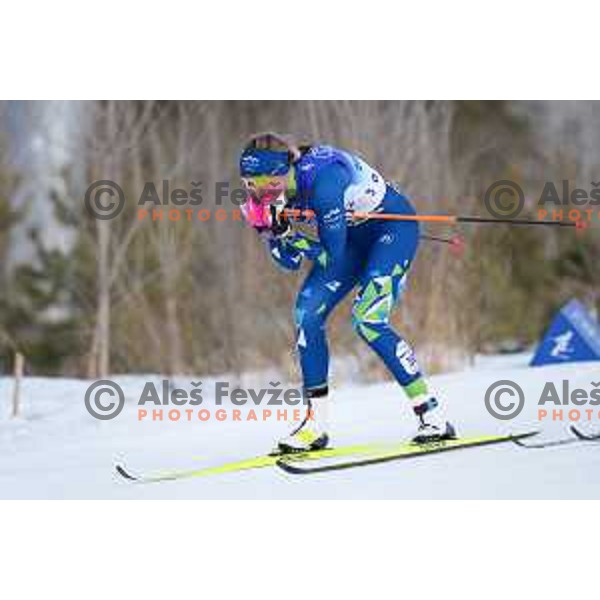 Anamarija Lampic (SLO) competes in Women\'s Cross-Country 10 km Classic in Zhnagjiakou at Beijing 2022 Winter Olympic Games, China on February 10, 2022 