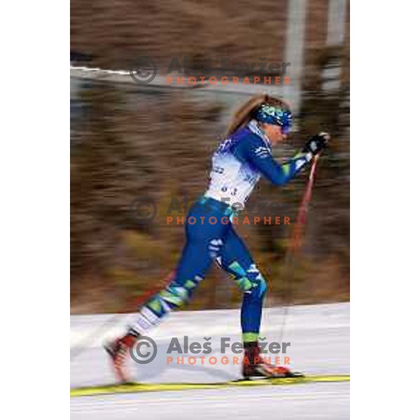 Anja Mandeljc (SLO) competes at Women\'s Cross-Country 10 km Classic, Zhangjiakou, Beijing 2022 Winter Olympic Games, China