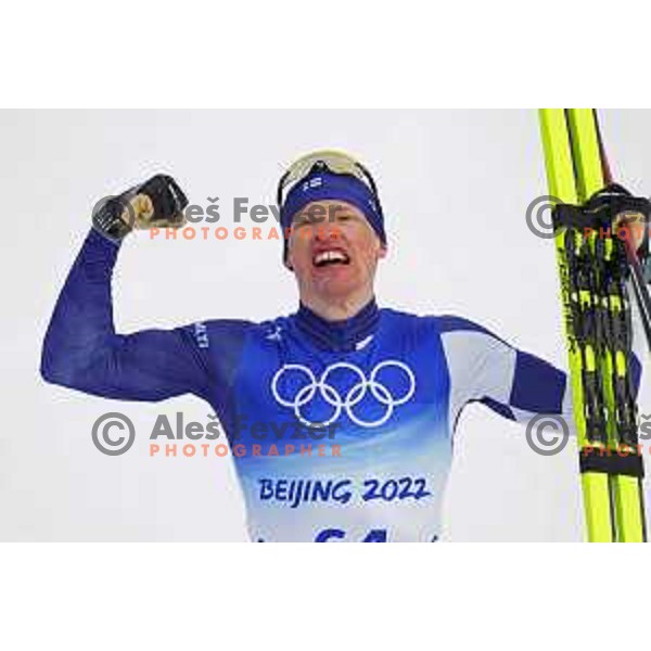 Livo Niskanen (FIN), Olympic Gold medalist in Men\'s Cross-Country 15 km Classic in Zhnagjiakou at Beijing 2022 Winter Olympic Games, China on February 11, 2022