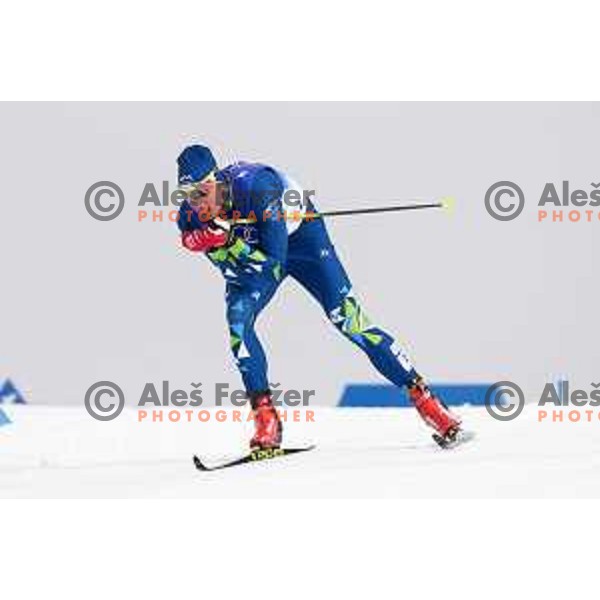 Miha Licef (SLO) competes in Men\'s Cross-Country 15 km Classic in Zhnagjiakou at Beijing 2022 Winter Olympic Games, China on February 11, 2022