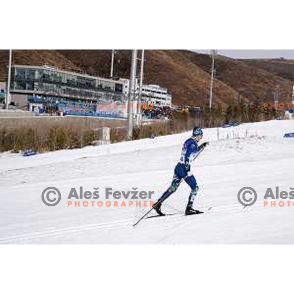 Vili Crv (SLO) competes in Men\'s Cross-Country 15 km Classic in Zhnagjiakou at Beijing 2022 Winter Olympic Games, China on February 11, 2022