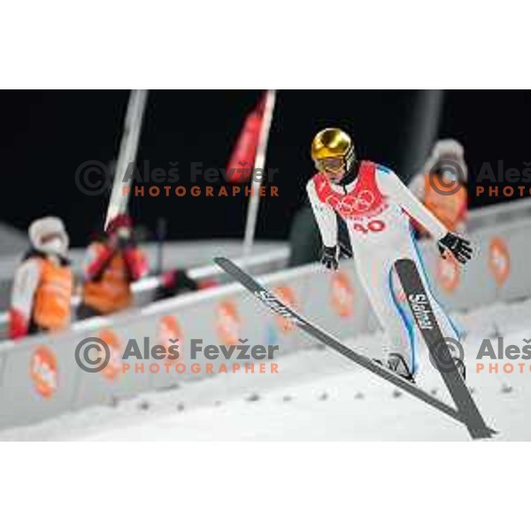 Peter Prevc (SLO) competes in Qualification of Men\'s Large Hill Ski Jumping in Zhnagjiakou at Beijing 2022 Winter Olympic Games, China on February 11, 2022