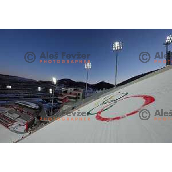 Ski Jumping Men’s Team Competition in Zhangjiakou venue of Beijing 2022 Winter Olympic Games, China on February 14, 2022