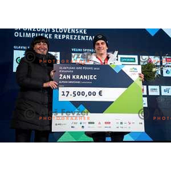 Reception of Slovenia Olympic team in Kranjska Gora, Slovenia on February 22, 2022