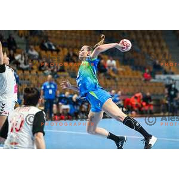 in action during Slovenia-North Macedonia, EURO Cup Women 2022 Group phase in Celje, Slovenia on March 3, 2022