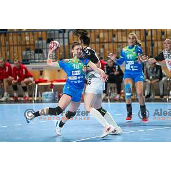 Nina Zulic in action during Slovenia-North Macedonia, EURO Cup Women 2022 Group phase in Celje, Slovenia on March 3, 2022