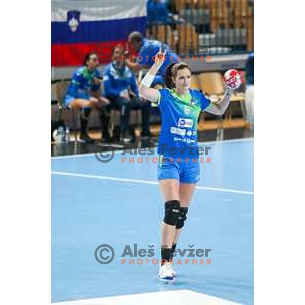 Ana Gros in action during Slovenia-North Macedonia, EURO Cup Women 2022 Group phase in Celje, Slovenia on March 3, 2022