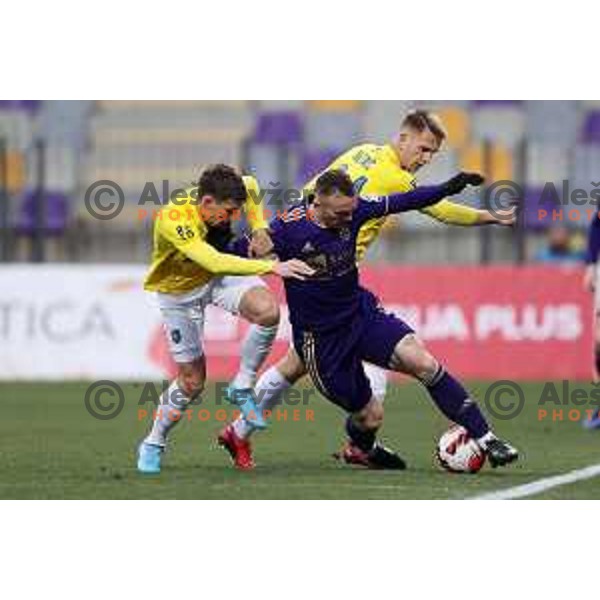 Djordje Ivanovic in action during Prva Liga Telemach 2021-2022 football match between Maribor and Bravo in Maribor, Slovenia on March 6, 2022