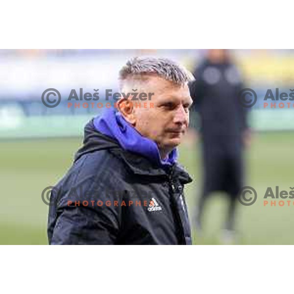 Head coach Radovan Karanovic during Prva Liga Telemach 2021-2022 football match between Maribor and Bravo in Maribor , Slovenia on March 6, 2022 