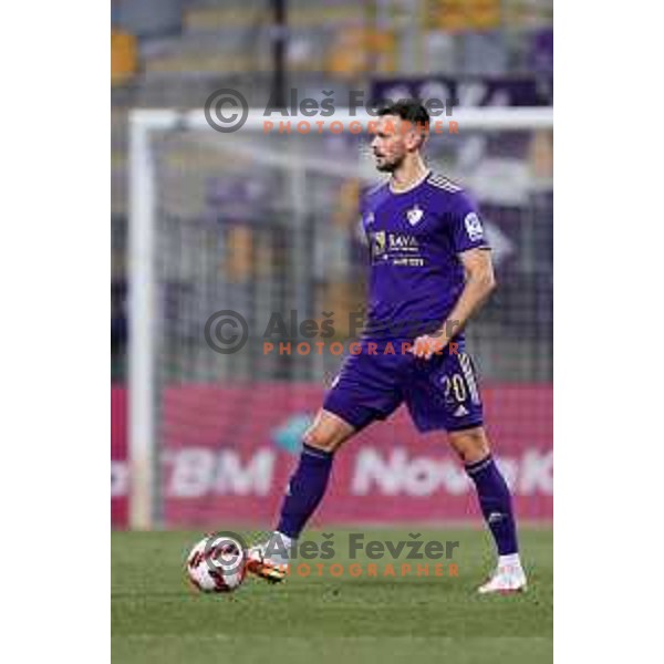 Max Watson in action during Prva Liga Telemach 2021-2022 football match between Maribor and Bravo in Maribor , Slovenia on March 6, 2022