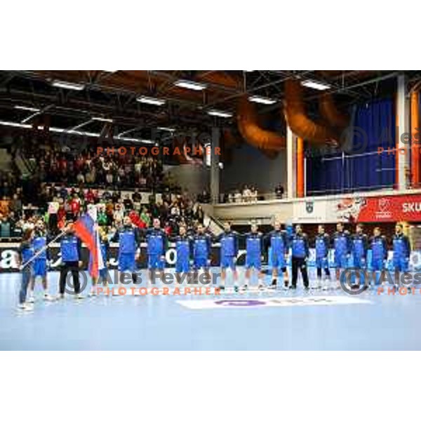 in action during World championship 2023 qualifications match between Slovenia and Italy in Celje, Slovenia on March 20, 2022