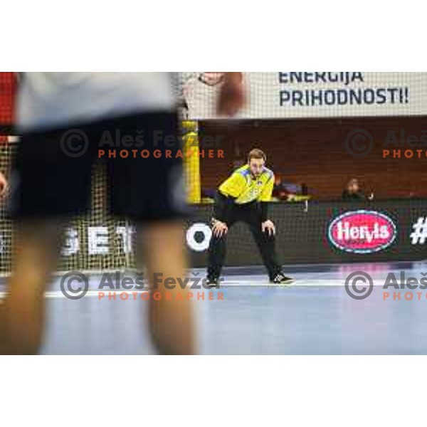 Klemen Ferlin in action during World championship 2023 qualifications match between Slovenia and Italy in Celje, Slovenia on March 20, 2022