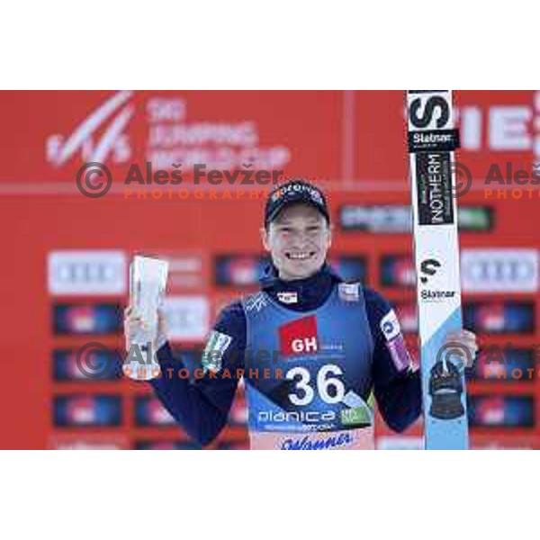 Anze Lanisek, third-placed at FIS Ski-jumping World Cup Final in Planica, Slovenia on March 25, 2022 