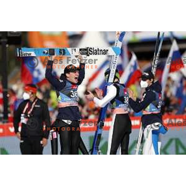 Anze Lanisek at FIS Ski-jumping World Cup Final in Planica, Slovenia on March 25, 2022 