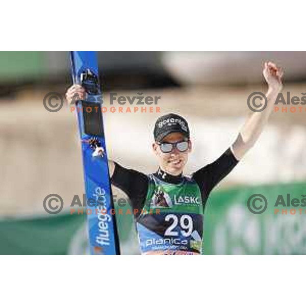 Timi Zajc at FIS Ski-jumping World Cup Final in Planica, Slovenia on March 27, 2022