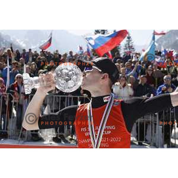 Ziga Jelar at FIS Ski-jumping World Cup Final in Planica, Slovenia on March 27, 2022