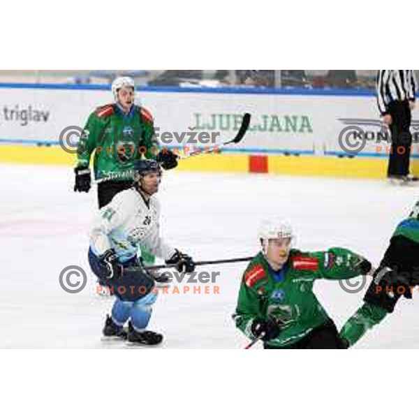 Anze Terlikar during Final of Slovenian National ice-hockey Championship in Ljubljana, Slovenia on April 5, 2022