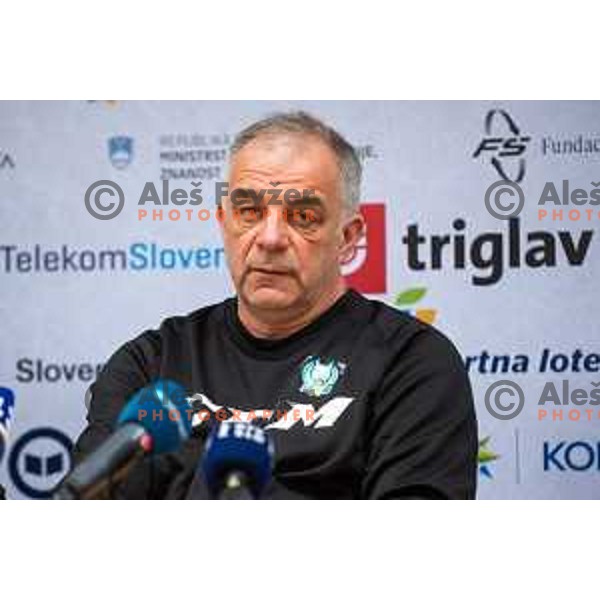 Matjaz Kopitar at Slovenia ice-hockey team press conference at Bled, Slovenia on April 11, 2022
