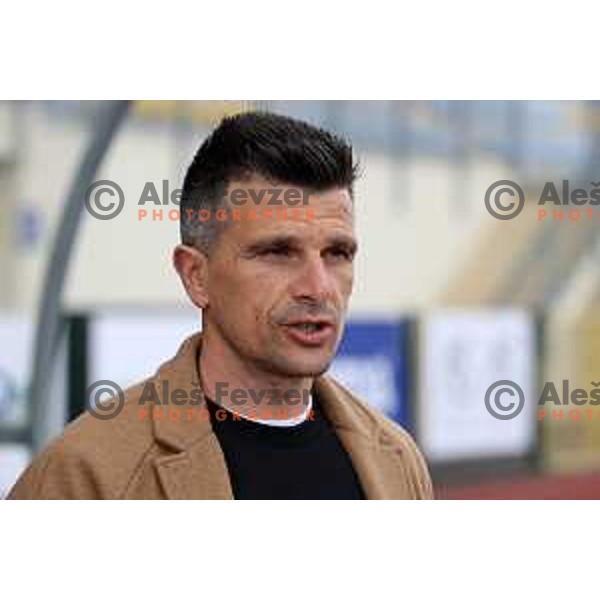 Head coach Zoran Zeljkovic during Prva Liga Telemach 2021-2022 football match between Domzale and Koper in Domzale, Slovenia on April 16, 2022