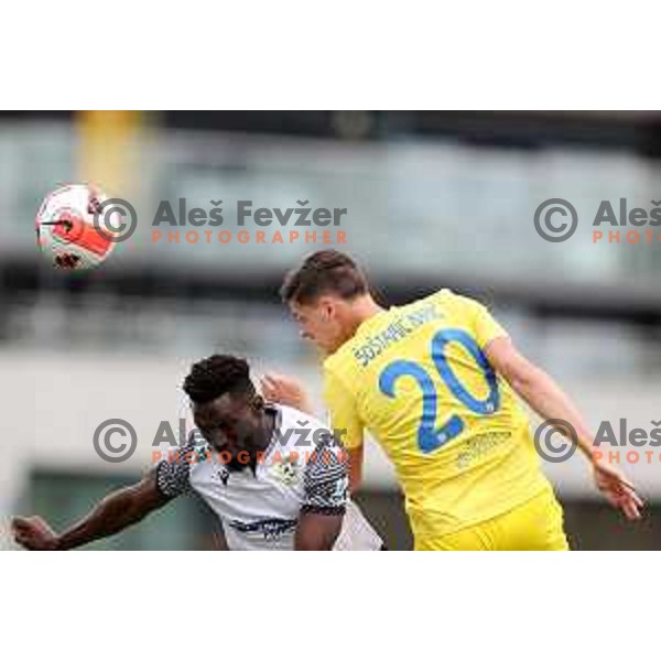Kaheem Parris in action during Prva Liga Telemach 2021-2022 football match between Domzale and Koper in Domzale, Slovenia on April 16, 2022