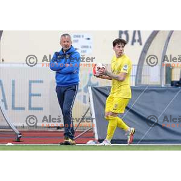 Head coach Dejan Djuranovic during Prva Liga Telemach 2021-2022 football match between Domzale and Koper in Domzale, Slovenia on April 16, 2022