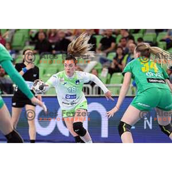Nina Zulic in action during Euro Cup Women 2022 Group phase match between Slovenia and Montenegro Stozice Hall, Ljubljana, Slovenia on April 21, 2022