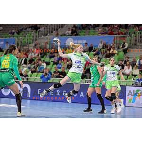 Tamara Mavsar in action during Euro Cup Women 2022 Group phase match between Slovenia and Montenegro Stozice Hall, Ljubljana, Slovenia on April 21, 2022 