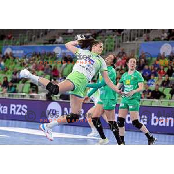 Natasa Ljepoja in action during Euro Cup Women 2022 Group phase match between Slovenia and Montenegro Stozice Hall, Ljubljana, Slovenia on April 21, 2022 
