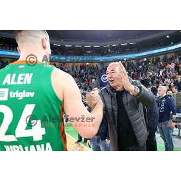 Hilarij Brezec during eight-final of 7days EuroCup basketball match between Cedevita Olimpija and Turk Telekom in Stozice, Arena, Ljubljana, Slovenia on April 19, 2022