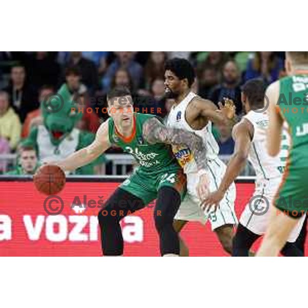 Alen Omic in action during quarter-final of 7days EuroCup basketball match between Cedevita Olimpija and Frutti Extra Bursaspor in Stozice, Arena, Ljubljana, Slovenia on April 27, 2022