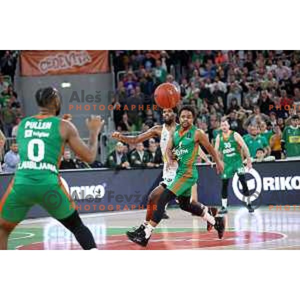 Yogi Ferrell during quarter-final of 7days EuroCup basketball match between Cedevita Olimpija and Frutti Extra Bursaspor in Stozice, Arena, Ljubljana, Slovenia on April 27, 2022