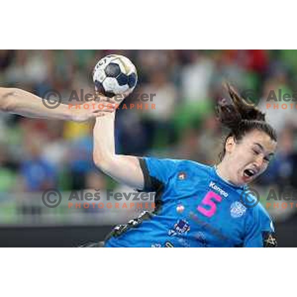 Tjasa Stanko during EHF Champions League Women 2021/22 Quarter-finals match between Krim Mercator and Vipers Kristiansand in Stozice Arena, Ljubljana, Slovenia on May 1, 2022